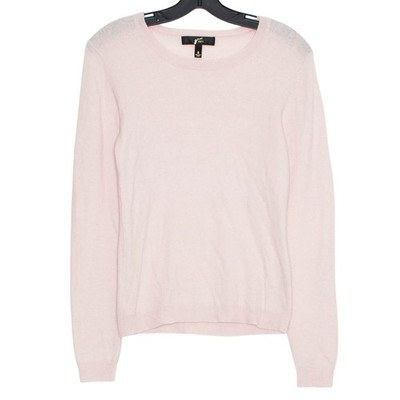 GNW Luxe Sweater Cashmere Wool Minimalist Quiet Luxury Preppy Capsule Pink Small