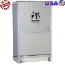 Automatic Dog Feeder Galvanized Steel Durable Pest Resistant Outdoor Indoor 50Lb