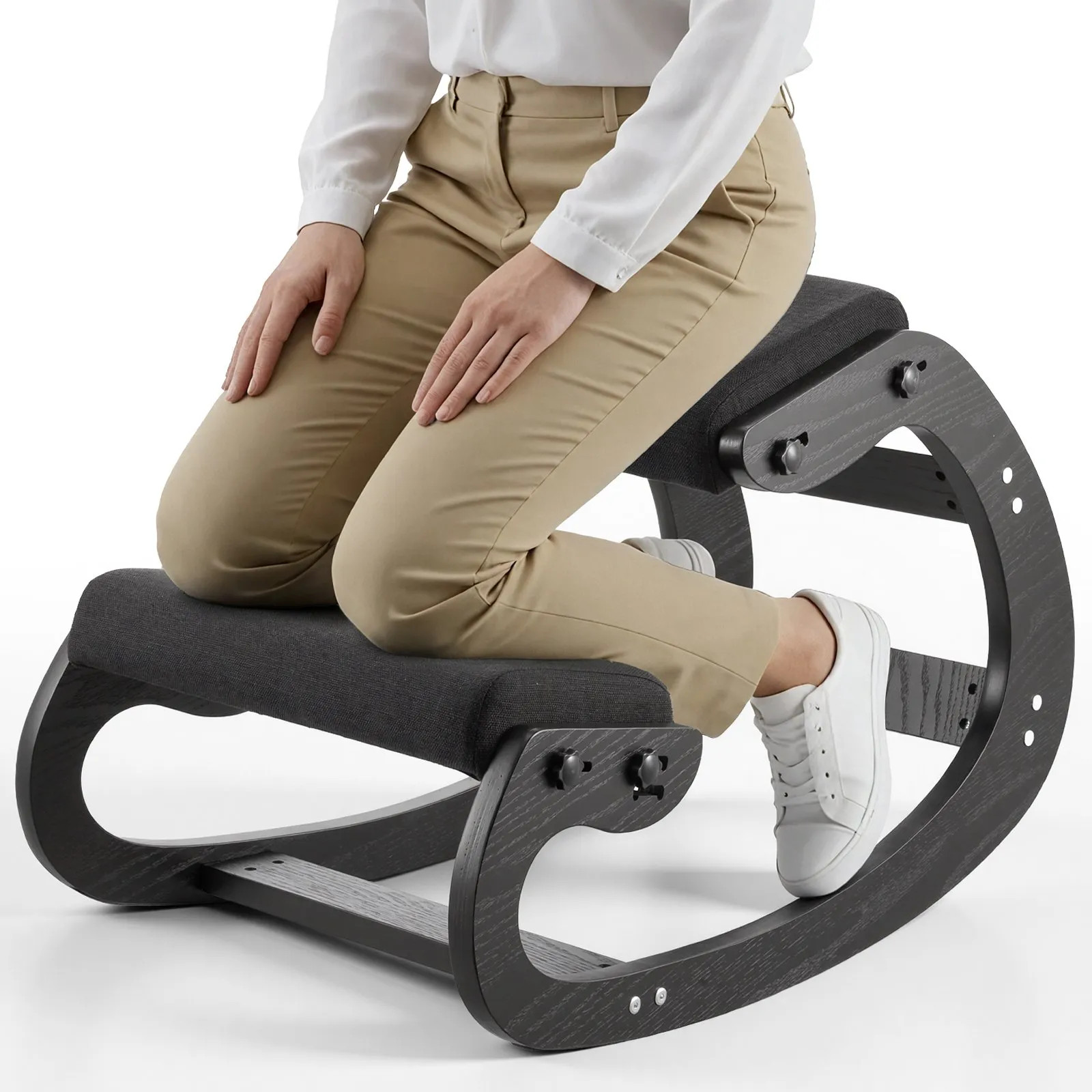 Sedia Ergonomica a Ginocchio Altezza Regolabile Carico 120kg, Sgabello