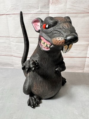 Vintage E.U. Inc. Halloween Haunted House Rat Prop 11'' Decoration READ
