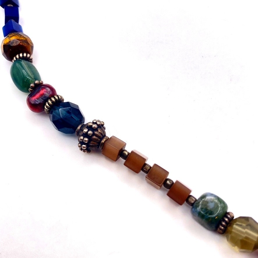 925 Silver STRENGTH Affirmation Beaded Necklace J… - image 3