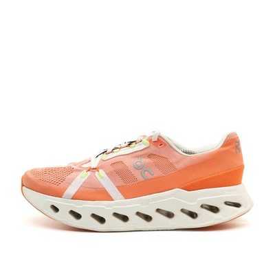 On Herren CloudECLIPSE Sneaker Orange Weiß Textil Mesh CloudTec Laufschuhe EU 47
