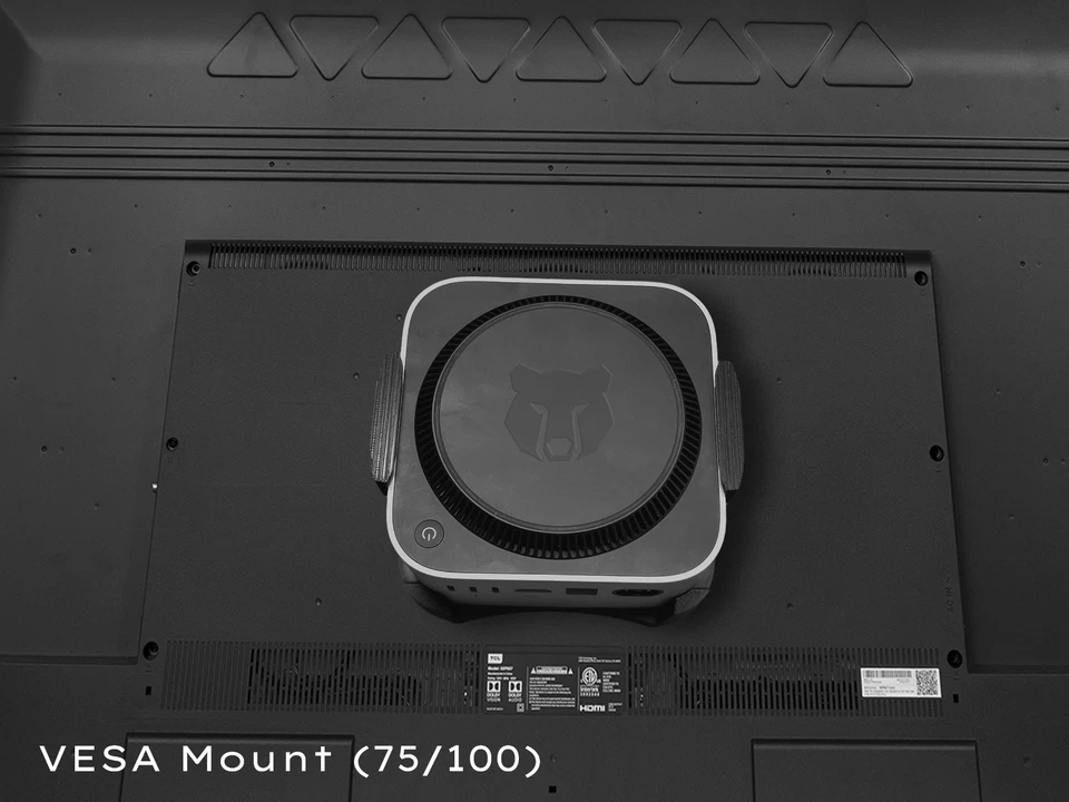 Apple Mac mini M4 Mount | Under Desk Holder | Wall Bracket | VESA 75/100mm Stand - Image 2 of 4