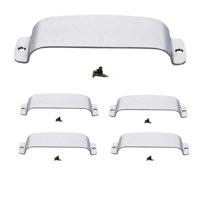 5X Silber Vintage Jazz  Pickup Cover L6I34031