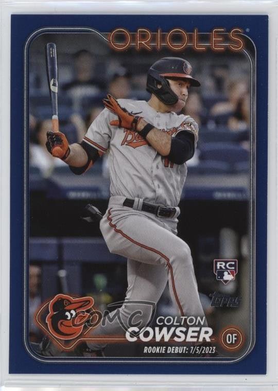 2024 Topps Update Rookie Debut Royal Blue Colton Cowser #US72 Rookie RC 19o9