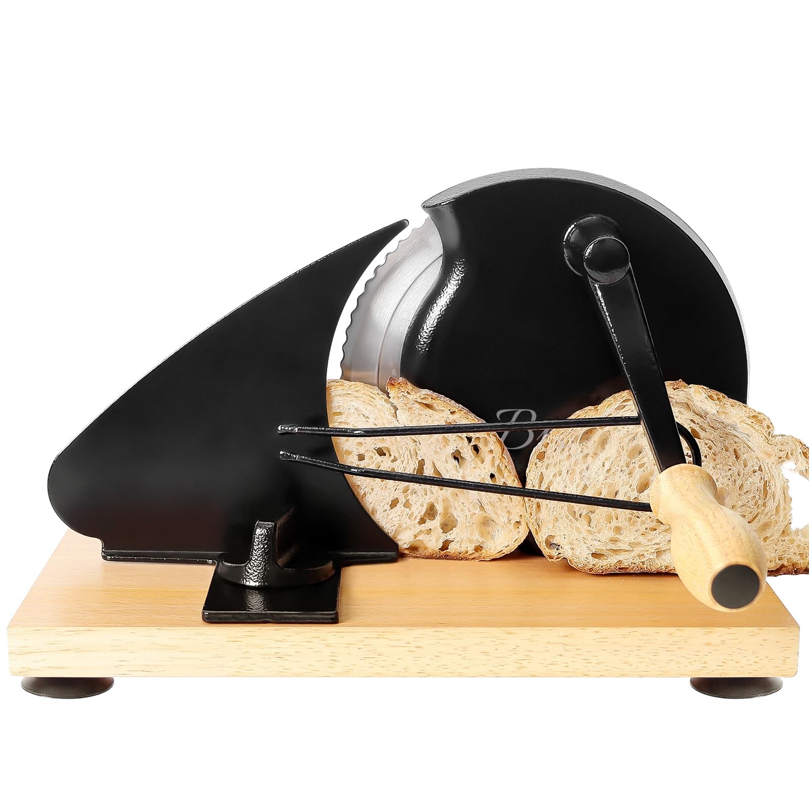 Brvclon Manual Bread Slicer for Homemade intermediate, Black