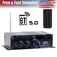 Car 800w 2 Channel Bluetooth Mini Hifi Power Amplifier Audio Stereo Amp Home Fm