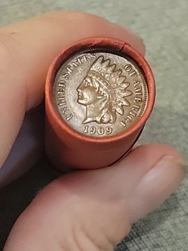 Stunning Au 1909& Xf S Mint Reverse Indian Head Pennies Ends Of Lincoln Wheat Ro