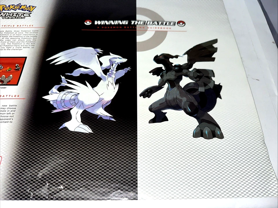 Vintage Ninendo Pokemon Black & White 2011 Book Cover / Poster 22" x 14 1/2" - Image 4 of 4