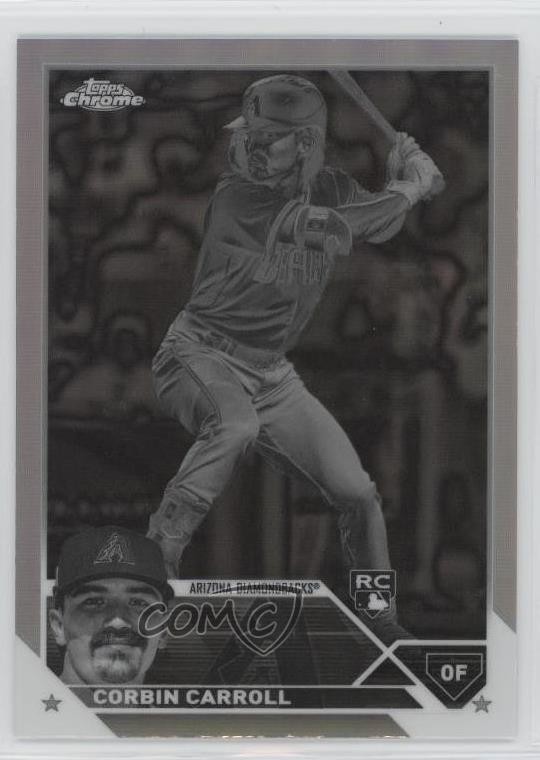 2023 Topps Chrome Negative Refractor Corbin Carroll #95 Rookie RC