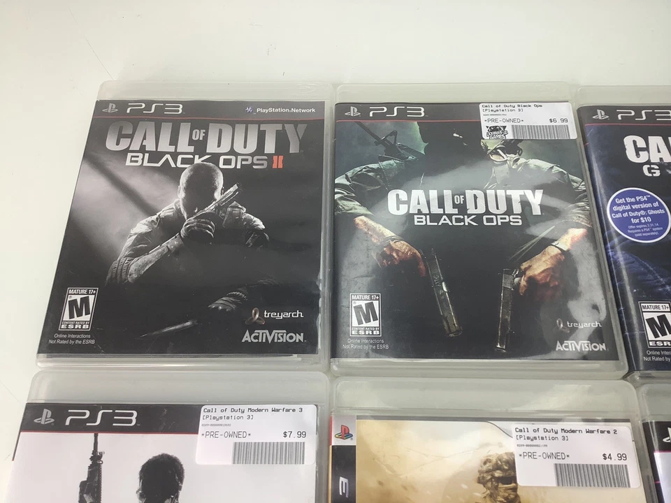 Call of Duty PS3 Lot- Black Ops 1 2 Modern Warfare 2 3 Ghosts Advanced Warfare - Image 3 of 4