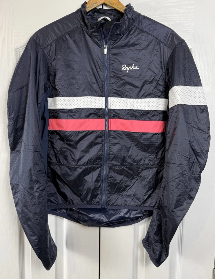 Chaqueta aislante Rapha Brevet para hombre azul marino oscuro/rosa talla Performance XL NUEVA SIN ETIQUETAS Foto 2 de 4
