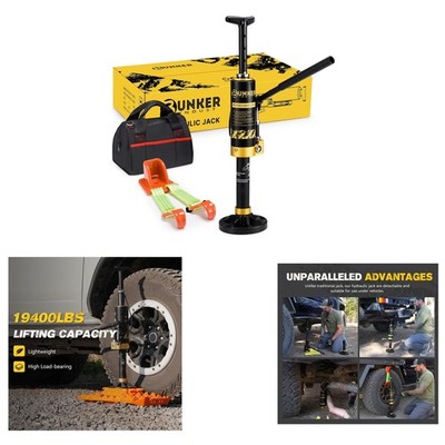 Portable hydraulic jack with 19400 lbs capacity, off-road lift jack for SUVs