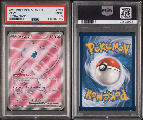 Mew ex graded PSA 9 for sale on eBay