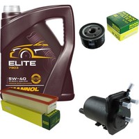 Mann Inspektionspaket 5L Mannol Elite 5W-40 FüR Renault Kangoo 1.5 Dci Clio II
