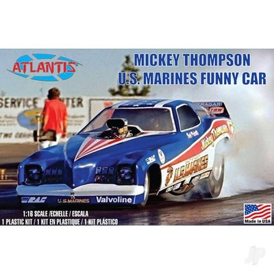 Atlantis Models 1:16 Mickey Thompson Marines Funny Car Plastik Modellbausatz