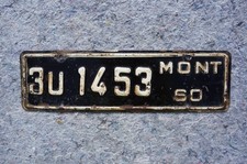 1960 Montana License Plate Topper