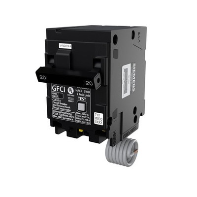 SIEMENS Q220GF Ground Fault Circuit Interrupter, 20 Amp, 2-Pole GFCI Circuit ...