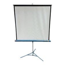 Vintage Da-Lite 40x40 Portable Tripod Projection Screen Pull-Up Movie Projector
