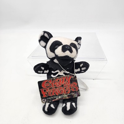 Grateful Dead Crazy Fingers Skeleton Beanie Bear Liquid Blue 7  Plush Shipped