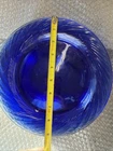Vintage Set Of 7 Pyrex Festiva Cobalt Blue Swirl Plate Rare size  9.25”