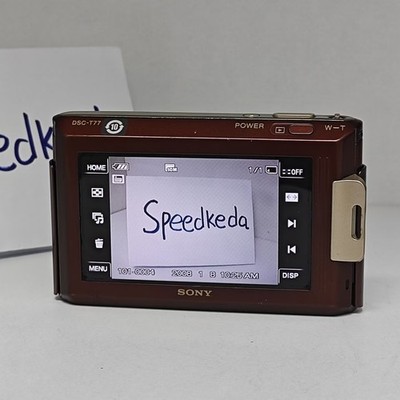 SONY Cyber Shot DSC-T77 10.1MP CCD Vintage Digital Camera Brown | eBay