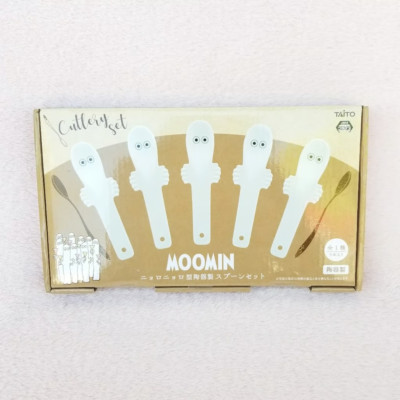 US SELLER Moomin Valley Hattifattener Ceramic Spoon 5pcs Set Cutlery Set