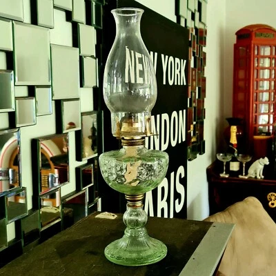 Green Glass Oil Lamps Gumtree Australia Free Local Classifieds Green Glass Oil Lamps Gumtree, Antique Green Depression Glass Oil Lamp