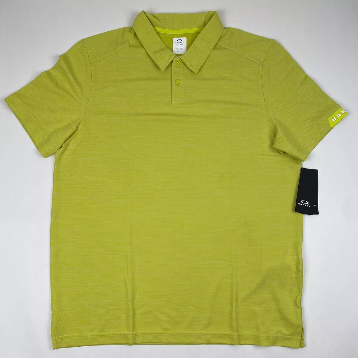 Oakley Men s XL Aero Ellipse Polo 2.0 Short Sleeve Sulphur Green