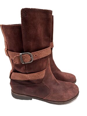 EMU Ainslie Boot Women's 9 New?? Woodblock Retail $219 Brown Suede/leather