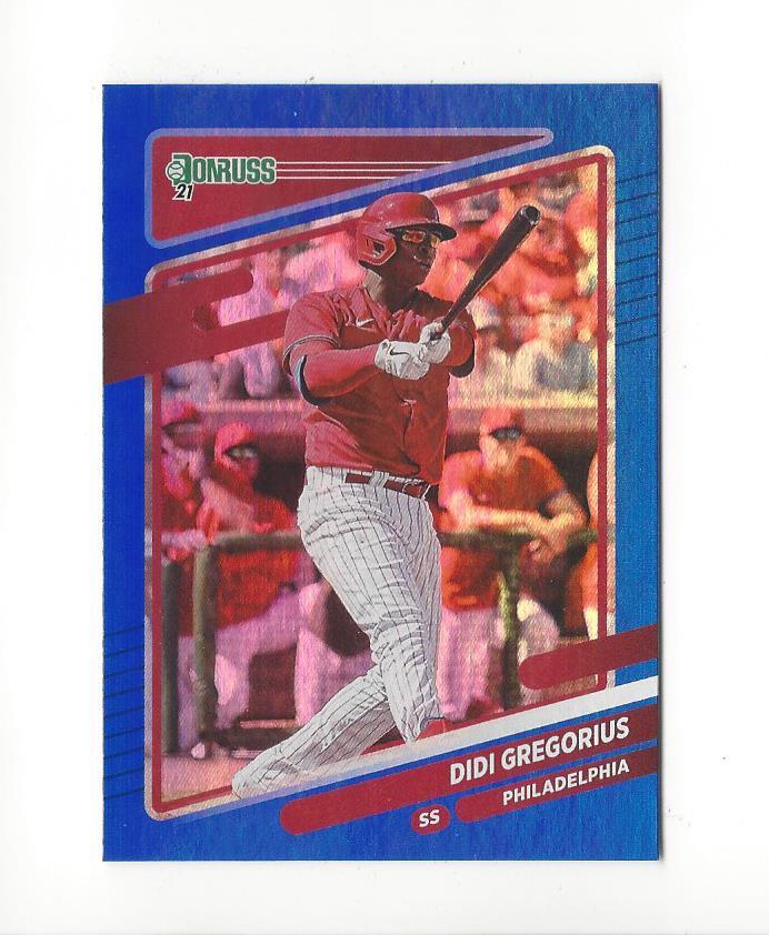 2021 Donruss Baseball Blue Holo Parallel Singles - You Choose
