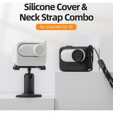 Silicone Case Lens Cover Protective Case Lanyard Accessories for Insta360 GO 3S