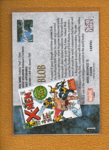Blob 2024 SkyBox Marvel Masterpieces ’92 Platinum Canvas #1 - Picture 2 of 2
