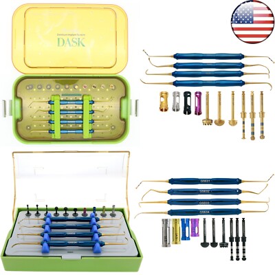 US Dental DASK SINUS Kit Advanced Lift Drills Stoppers Elevation Instrument Set