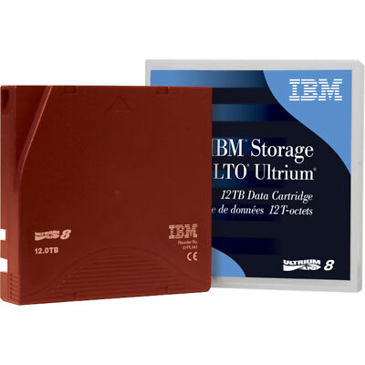 IBM LTO8 Medium 30 TB, Streamer-Medium, dunkelrot