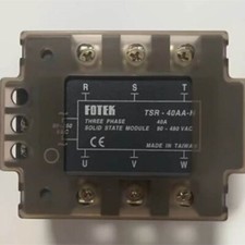 New FOTEK three-phase solid State Relay TSR-40AA-H One Year Warranty #