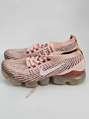 NIKE AJ6910-602 VAPORMAX FLY KNIT 3 LIGHT PINK WOMENS SNEAKER SIZE US 7