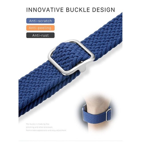 Braided Nylon Sport Band for Apple Watch 11 10 9 8 7 6 5 SE 40/44/41/45/42/46mm - Picture 5 of 68