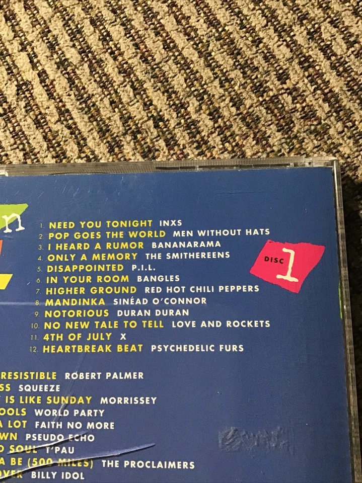 MODERN ROCK “LATE ‘80s” 2-CD SET OOP EMI/CAPITOL PRINT 24TRX VARIOUS ARTISTS - Image 3 of 4