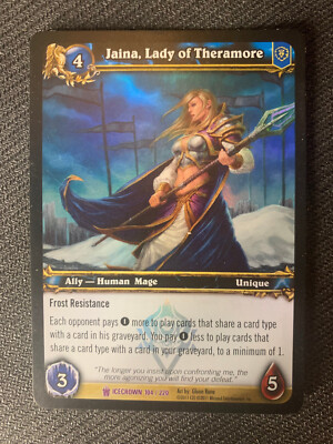 World of Warcraft WoW TCG Promo - Foil Jaina, Lady of Theramore