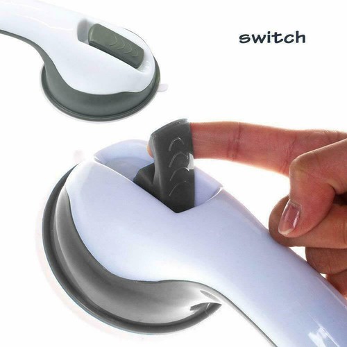 1 Pair of Safety Bath Shower Handles - Grip Grab Bars with Suction Towel Rails - Picture 4 of 11