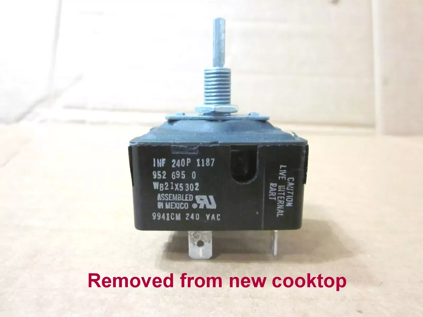 GE Range Switch WB21X5302 9210192 for Cooktop Inf240p-1187 