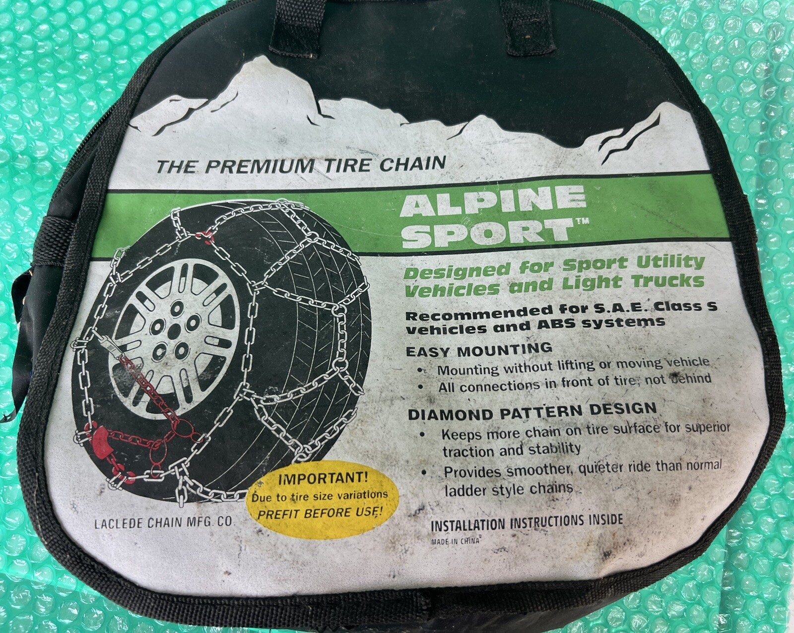 Laclede Alpine Sport Light Truck and SUV Hoop Style Tire Chains eBay