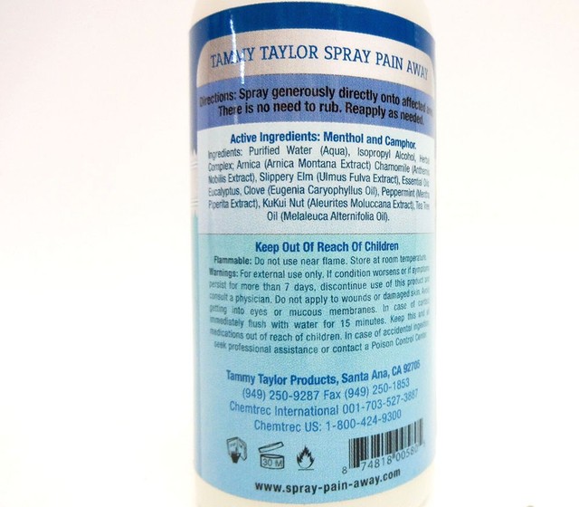 Tammy Taylor Spray Pain Away 3 oz Topical Pain Reliever Muscle Aches eBay
