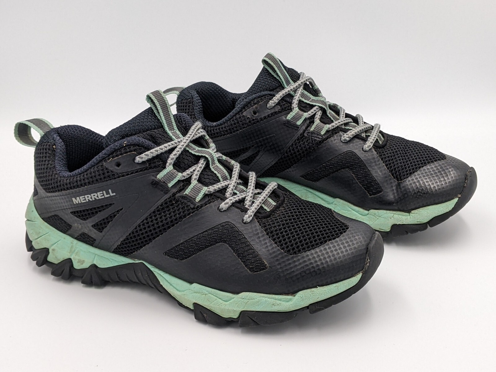 Merrell Womens Shoes Size US Meru Lace Up Mesh Hiking Black