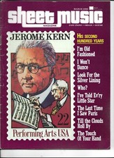 SHEEET MUSIC MAGAZINE------MARCH 1986