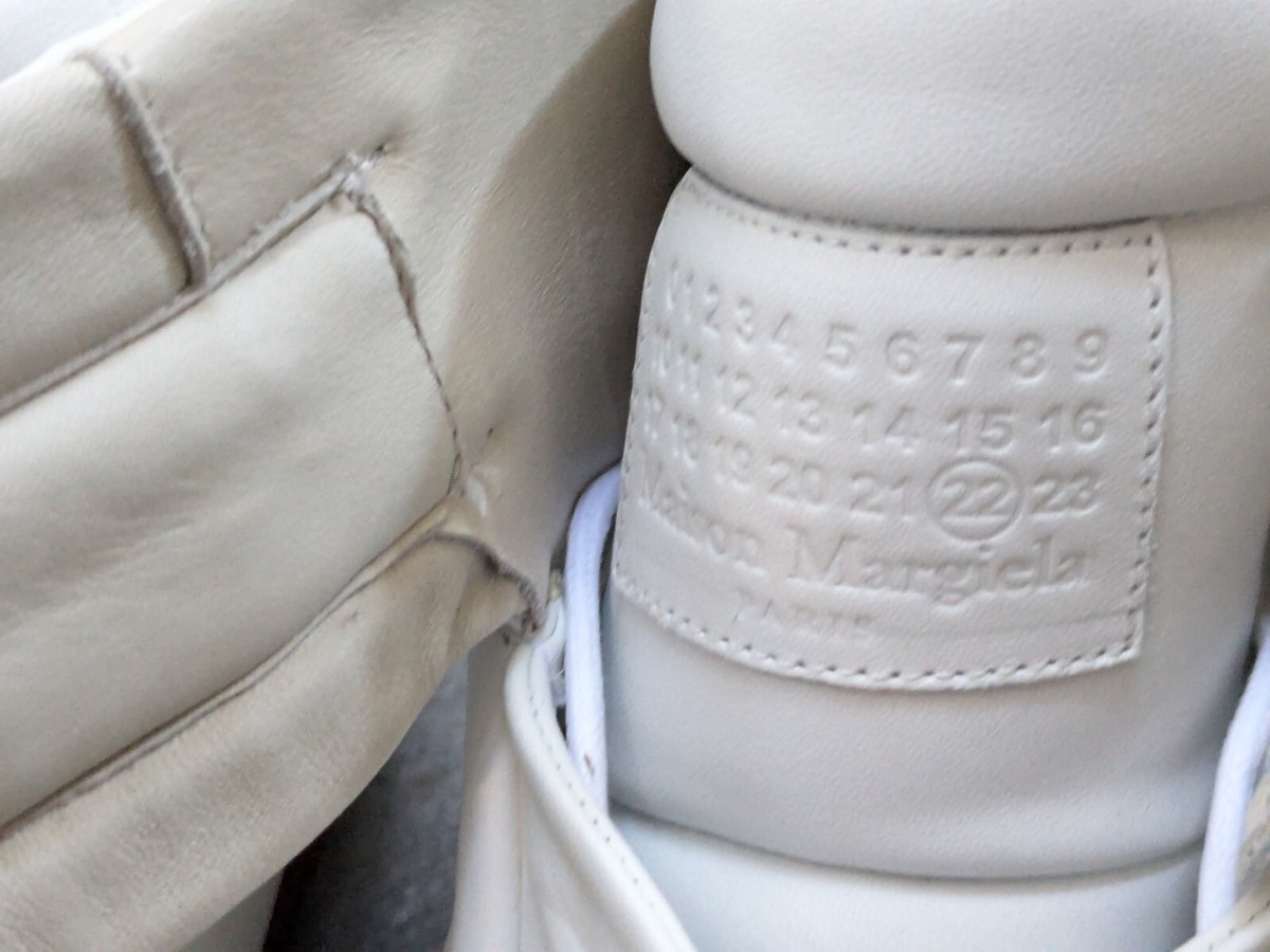 Maison Margiela Future White Red Men 9 42 Leather High Top