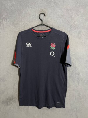 England Team Training Jersey Rugby Union Shirt Gray Canterbury Men Size M