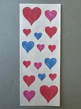 Mrs. Grossman's Stickers | HEARTS RED BLUE PINK | Retired Creative Memories