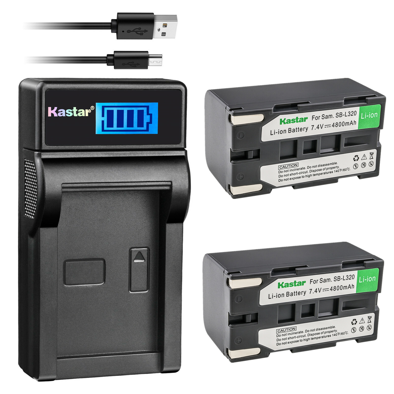 Kastar Battery LCD Charger for Samsung SB-L320 Samsung SC-L9